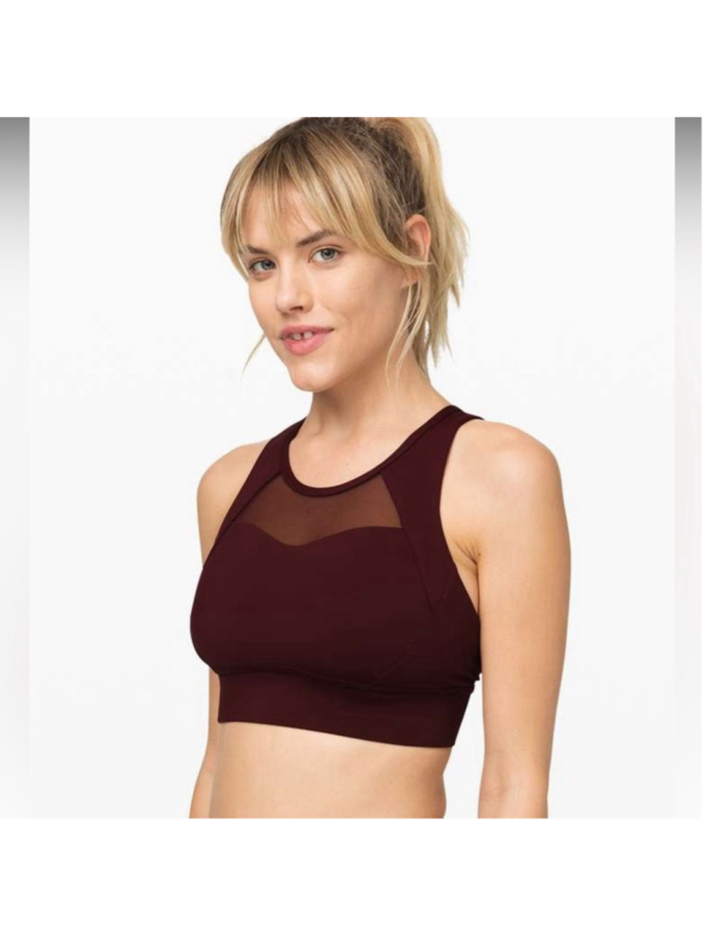 Lululemon Breathe it In Bra *Medium Support, C/D Cup garnet sz 4